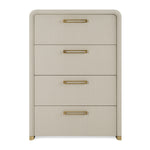 Florence - Modern Beige Leatherette + Gold Chest by VIG Furniture - View 1