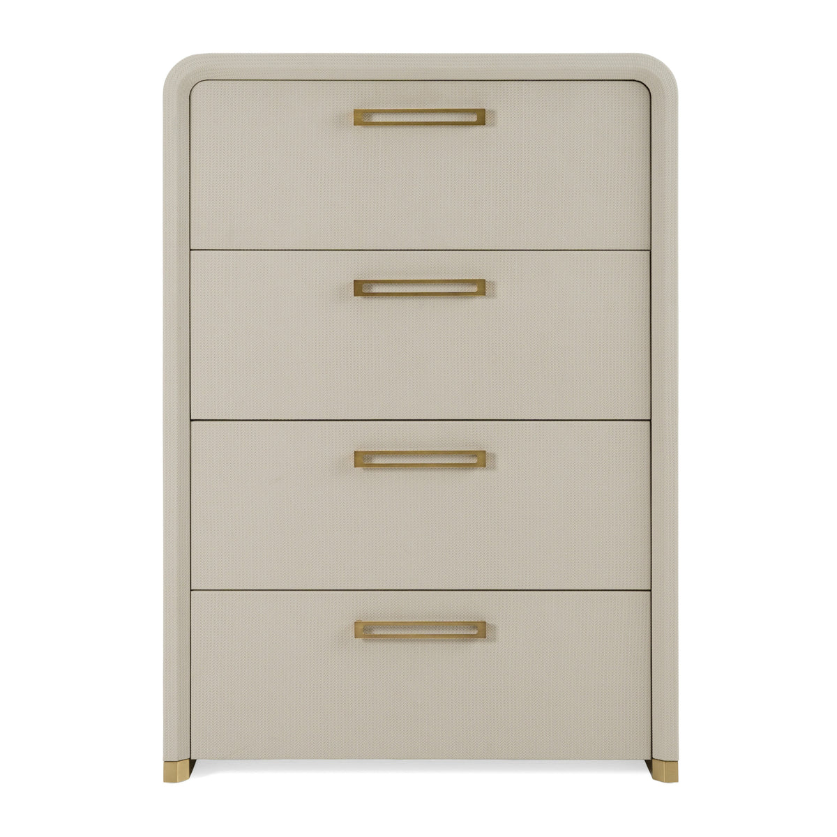 Florence - Modern Beige Leatherette + Gold Chest by VIG Furniture - View 1