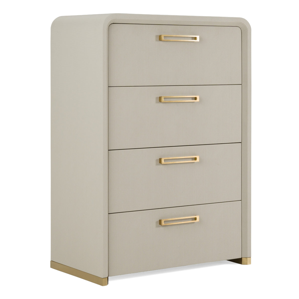 Florence - Modern Beige Leatherette + Gold Chest by VIG Furniture - View 6