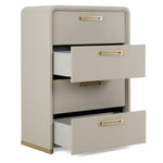 Florence - Modern Beige Leatherette + Gold Chest by VIG Furniture - View 7