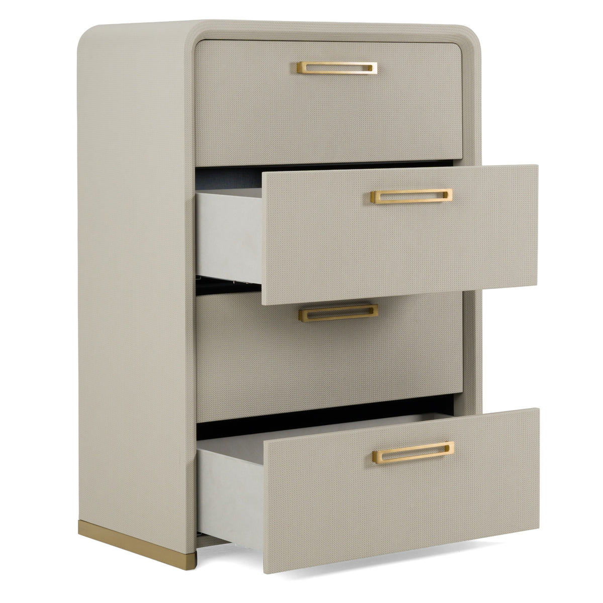 Florence - Modern Beige Leatherette + Gold Chest by VIG Furniture - View 7