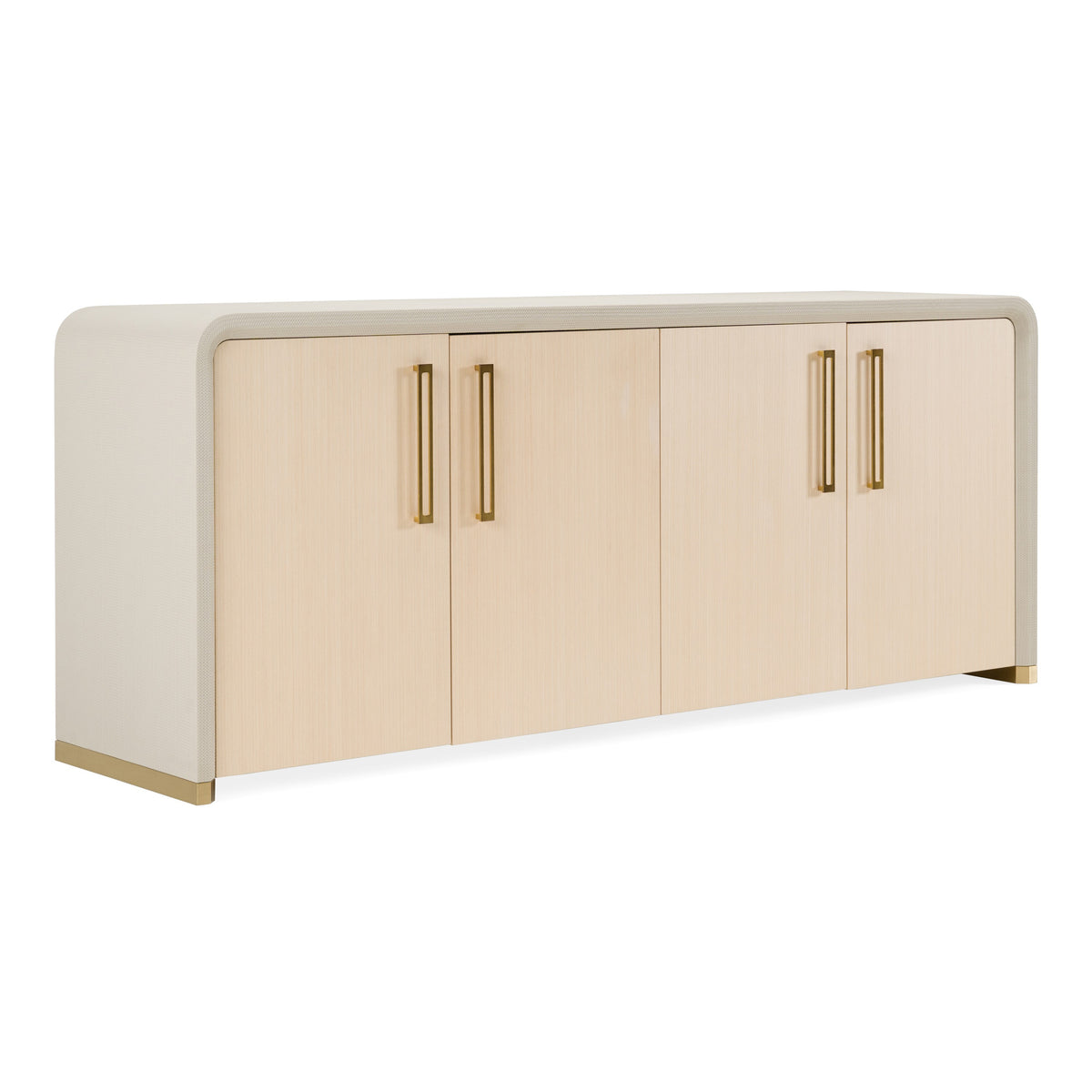 Florence - Modern Beige Leatherette + Gold Buffet by VIG Furniture - View 7