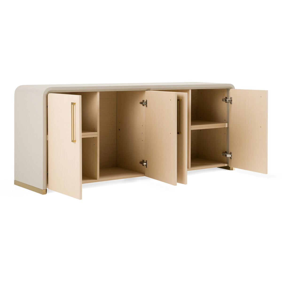 Florence - Modern Beige Leatherette + Gold Buffet by VIG Furniture - View 8