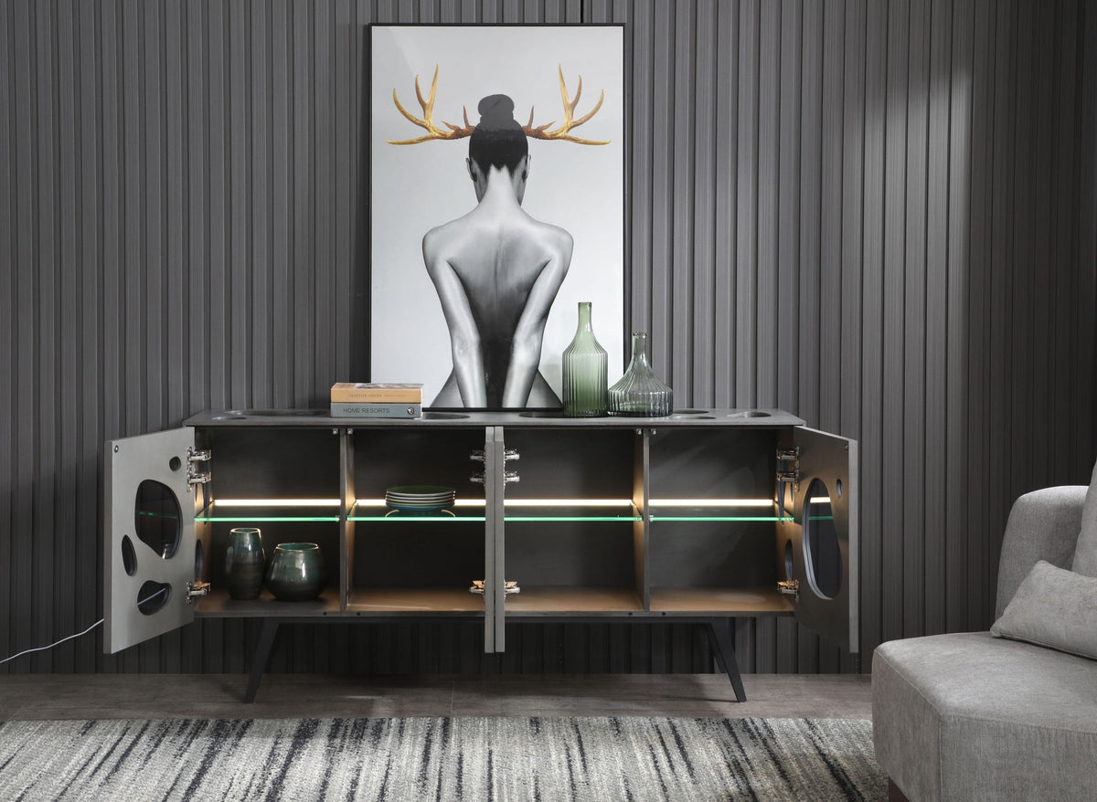 Fontana - Modern Grey Buffet by VIG Furniture - View 3