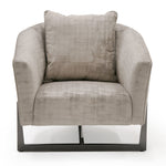 Forbis - Contemporary Light Grey Fabric + Bronze Accent Chair by VIG Furniture - View 4