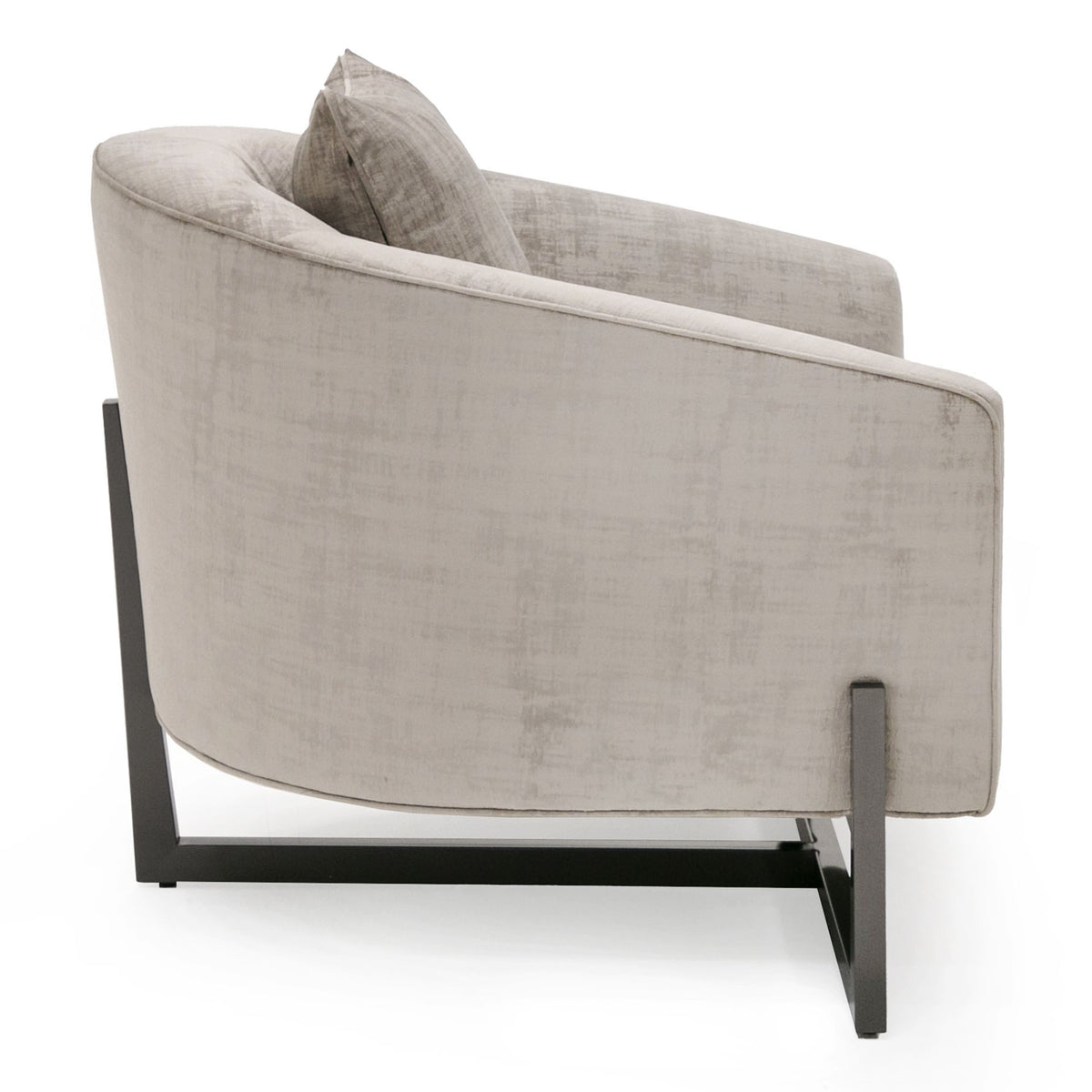 Forbis - Contemporary Light Grey Fabric + Bronze Accent Chair by VIG Furniture - View 5
