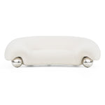 Fortune - Contemporary White Fabric Sofa by VIG Furniture - View 1