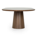 Foster - Contemporary White Ceramic + Walnut Oval Dining Table by VIG Furniture - View 3