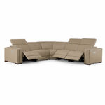 Frazier - Modern Tan Leather Sectional Sofa with 3 Recliners by VIG Furniture - View 9