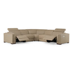 Frazier - Modern Tan Leather Sectional Sofa with 3 Recliners by VIG Furniture - View 3