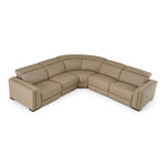 Frazier - Modern Tan Leather Sectional Sofa with 3 Recliners by VIG Furniture - View 1