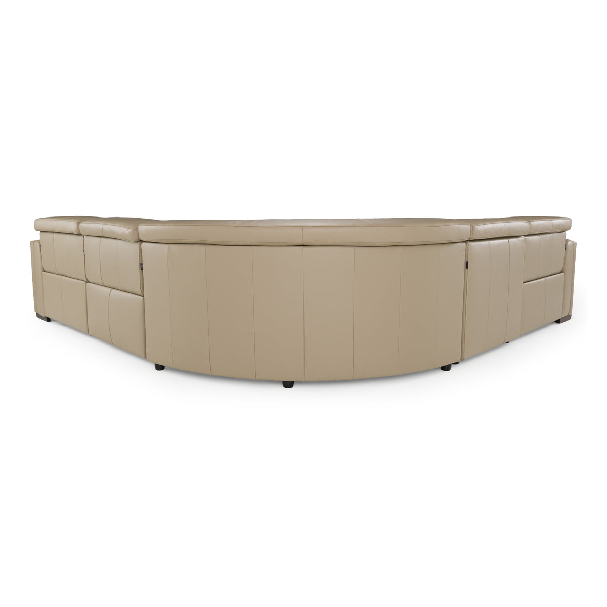 Frazier - Modern Tan Leather Sectional Sofa with 3 Recliners by VIG Furniture - View 4