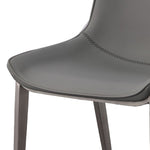 Frasier - Modern Grey Eco-Leather Dining Chair (Set of 2) by VIG Furniture - View 8