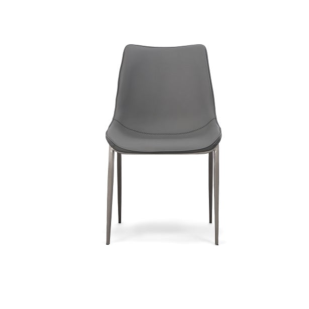 Frasier - Modern Grey Eco-Leather Dining Chair (Set of 2) by VIG Furniture - View 2