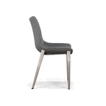 Frasier - Modern Grey Eco-Leather Dining Chair (Set of 2) by VIG Furniture - View 3