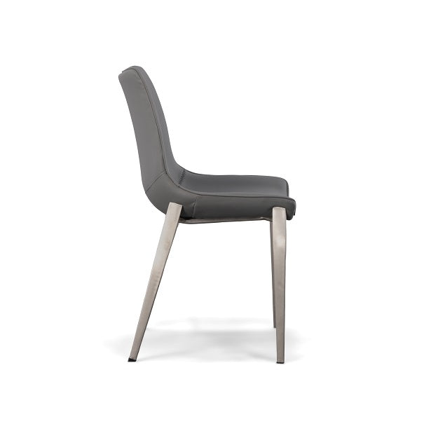 Frasier - Modern Grey Eco-Leather Dining Chair (Set of 2) by VIG Furniture - View 3