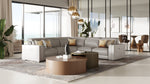 Frazier - Modern Light Grey Leather Sectional Sofa with 3 Recliners by VIG Furniture - View 2