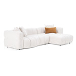 Freya - Modern Beige Fabric Sectional Sofa w/ Console by VIG Furniture - View 5