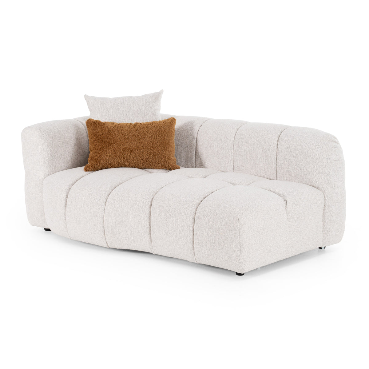 Freya - Modern Beige Fabric Sectional Sofa w/ Console by VIG Furniture - View 10