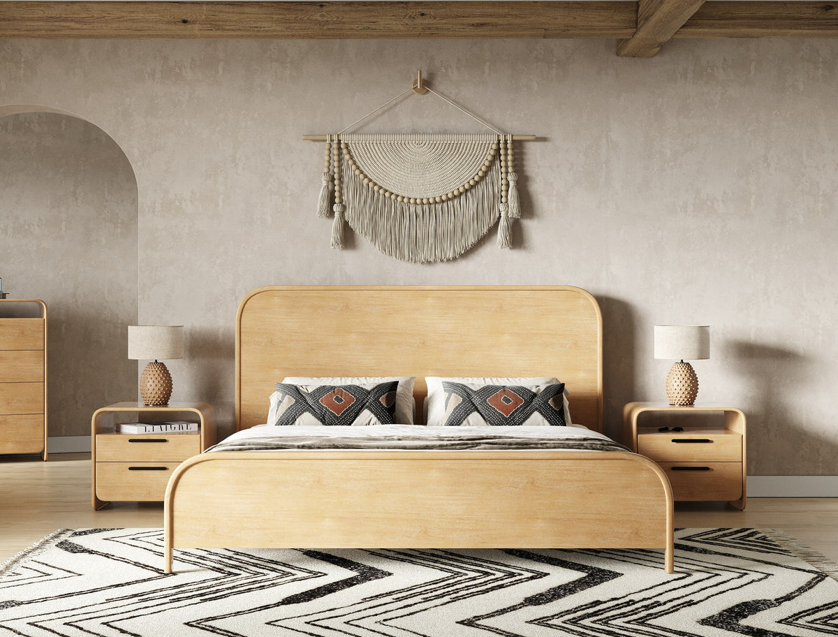 Dresden - Modern Natural Acacia Bed by VIG Furniture - View 12