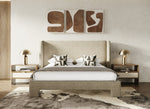 Emilio - Modern Beige Fabric Bed by VIG Furniture - View 2