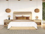 Gavin - Modern Natural Ash + Rattan Bedroom Set by VIG Furniture - View 3