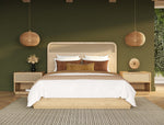 Gavin - Modern Natural Ash + Rattan Bed by VIG Furniture - View 3