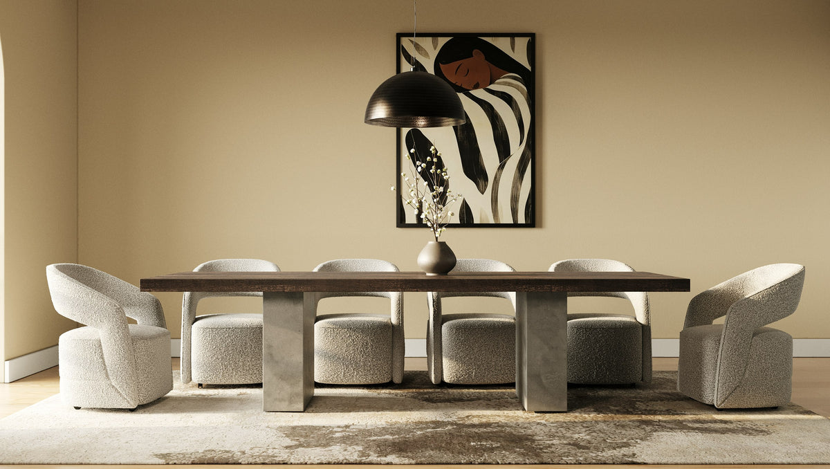 Renzo Modern Oak & Concrete 118" Dining Table by VIG Furniture - View 9