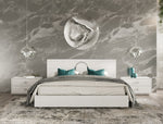 Victoria Modern White Crocodile Nightstand by VIG Furniture - View 11