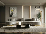Frontier - Glam Grey Fabric Curved Sectional Sofa by VIG Furniture - View 3