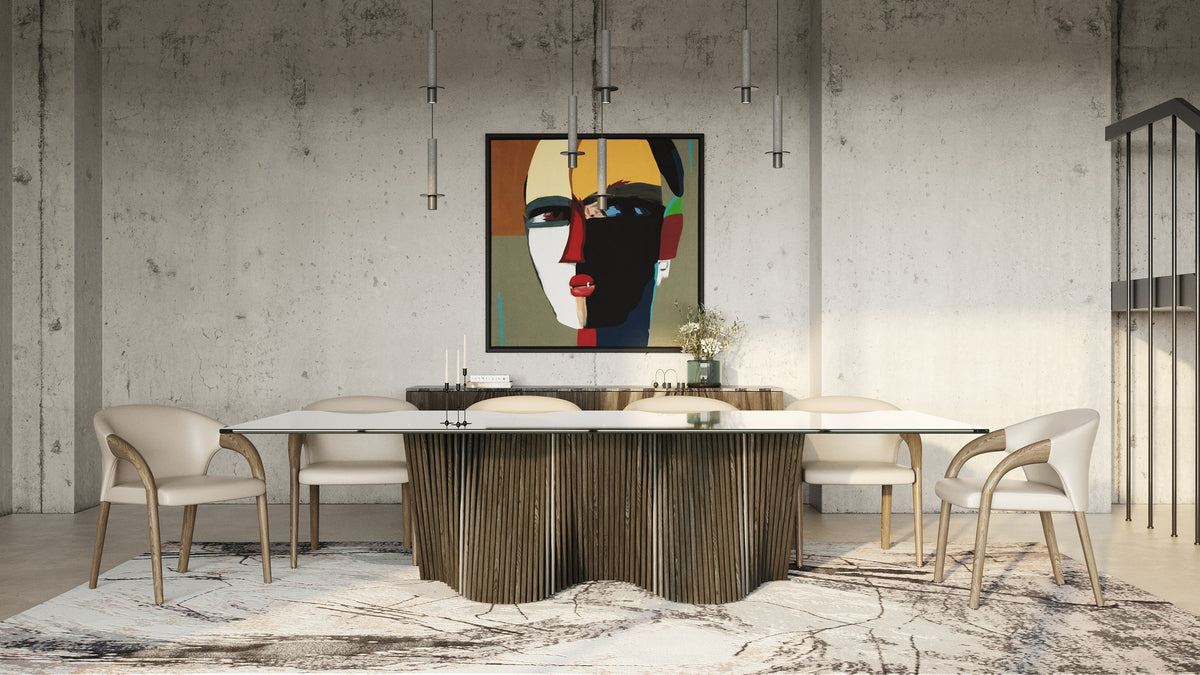 Byer - Modern Glass + Grey Ash Dining Table by VIG Furniture - View 8