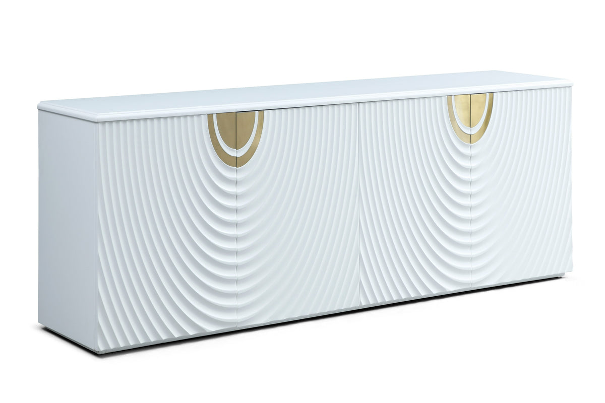 G1869 - White + Gold Buffet by VIG Furniture - View 2