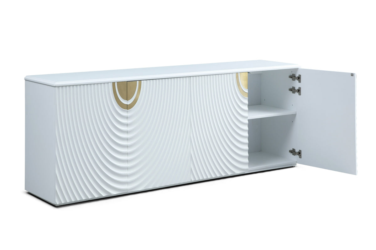 G1869 - White + Gold Buffet by VIG Furniture - View 3