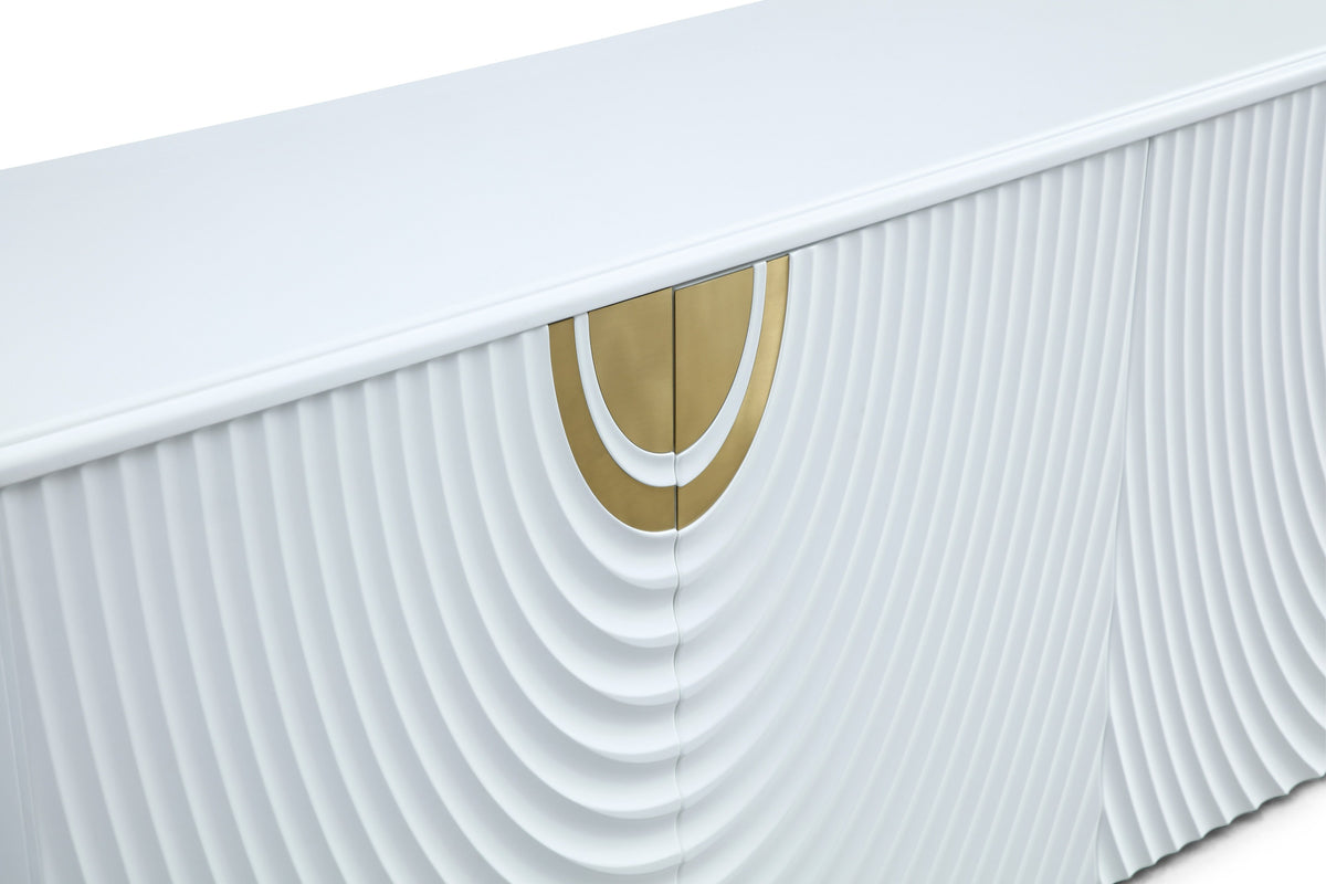 G1869 - White + Gold Buffet by VIG Furniture - View 4