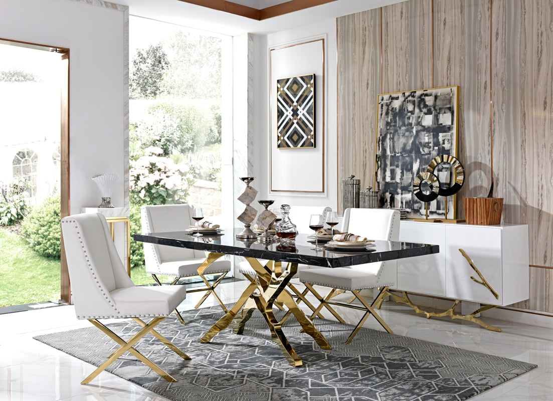 Legend Modern White & Gold Buffet by VIG Furniture - View 2