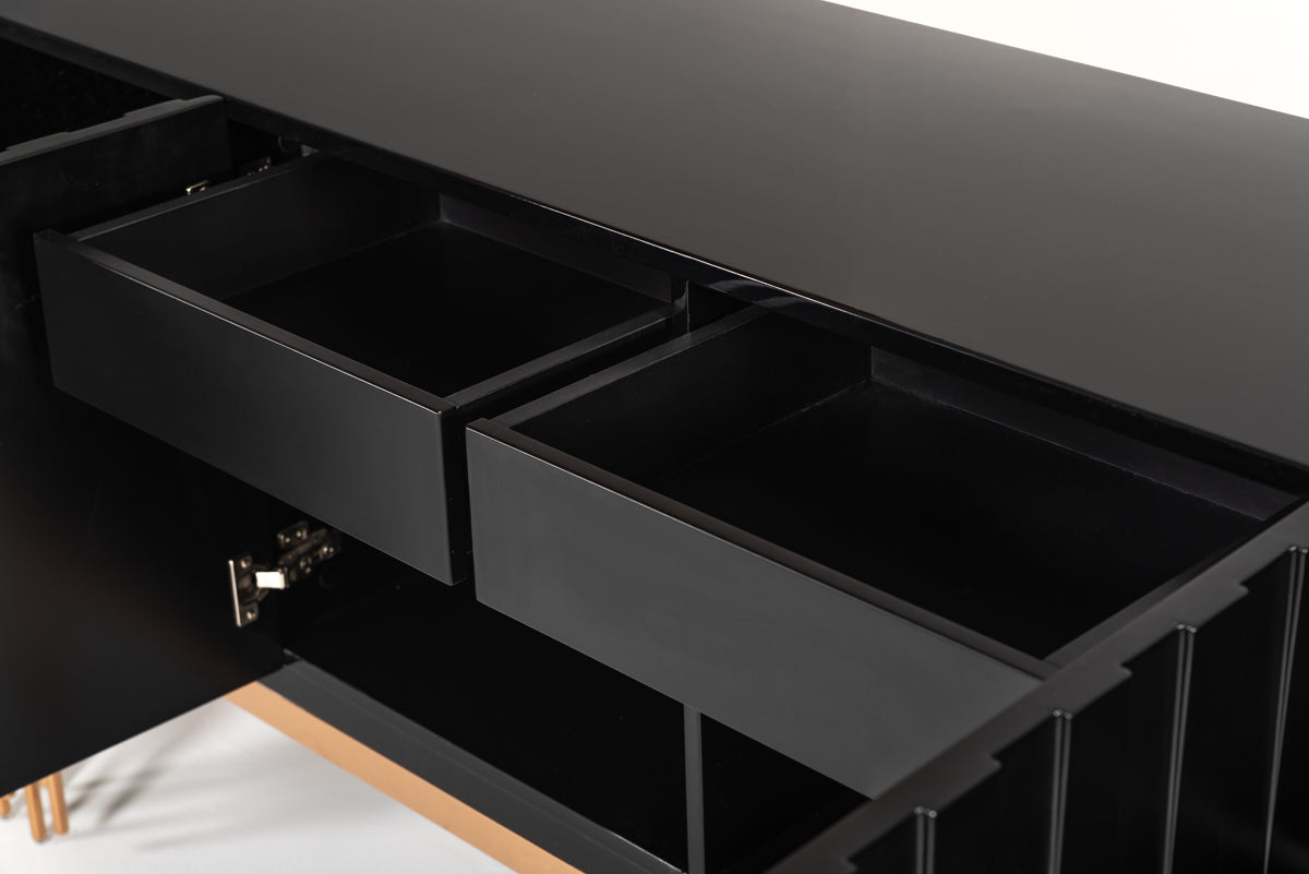 Token Modern Black & Rosegold Buffet by VIG Furniture - View 8