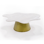 Gabbro - Glam White Marble + Gold Nesting Coffee Table Set by VIG Furniture - View 2