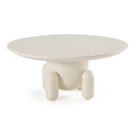 Gabby - Contemporary White Round Coffee Table by VIG Furniture - View 3