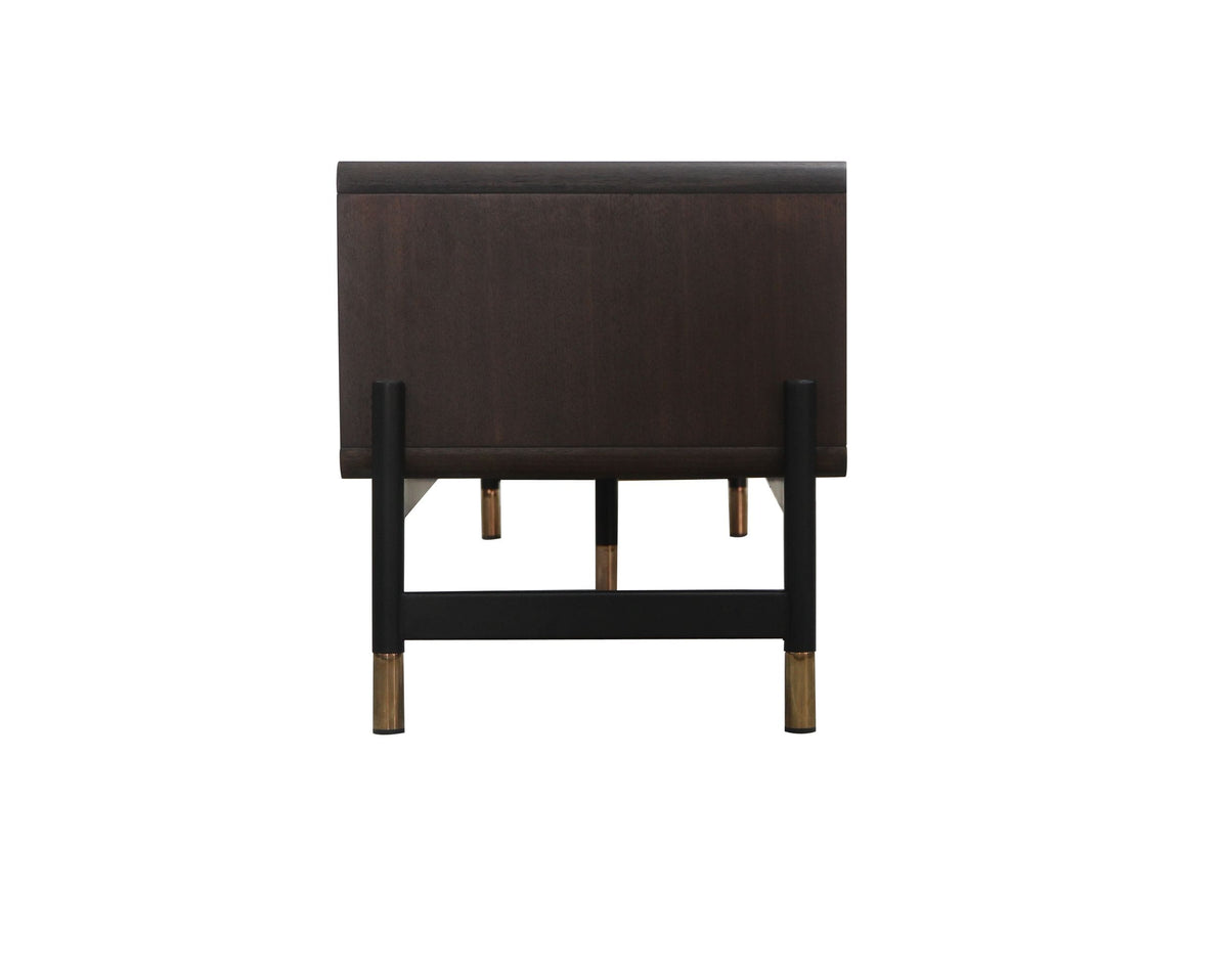 Gabrielle - Contemporary Acacia & Gold TV Stand by VIG Furniture - View 4