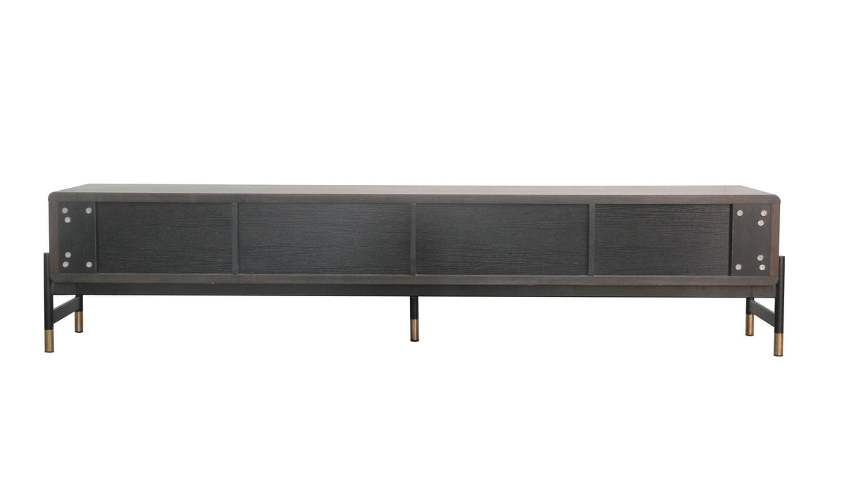Gabrielle - Contemporary Acacia & Gold TV Stand by VIG Furniture - View 5