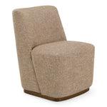 Galloway - Modern Beige Fabric + Walnut Dining Chair w/Casters (Set of 2) by VIG Furniture - View 1