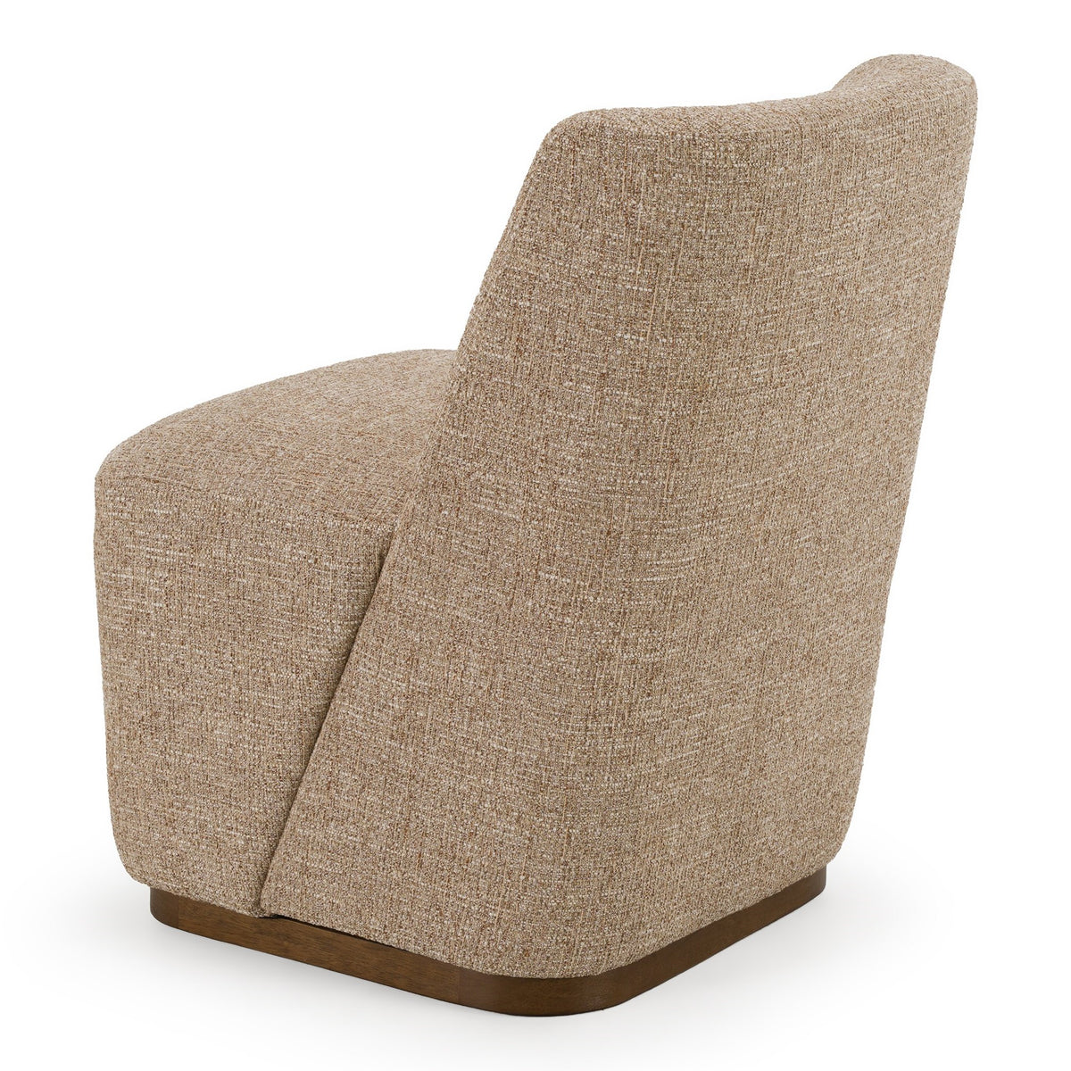 Galloway - Modern Beige Fabric + Walnut Dining Chair w/Casters (Set of 2) by VIG Furniture - View 3