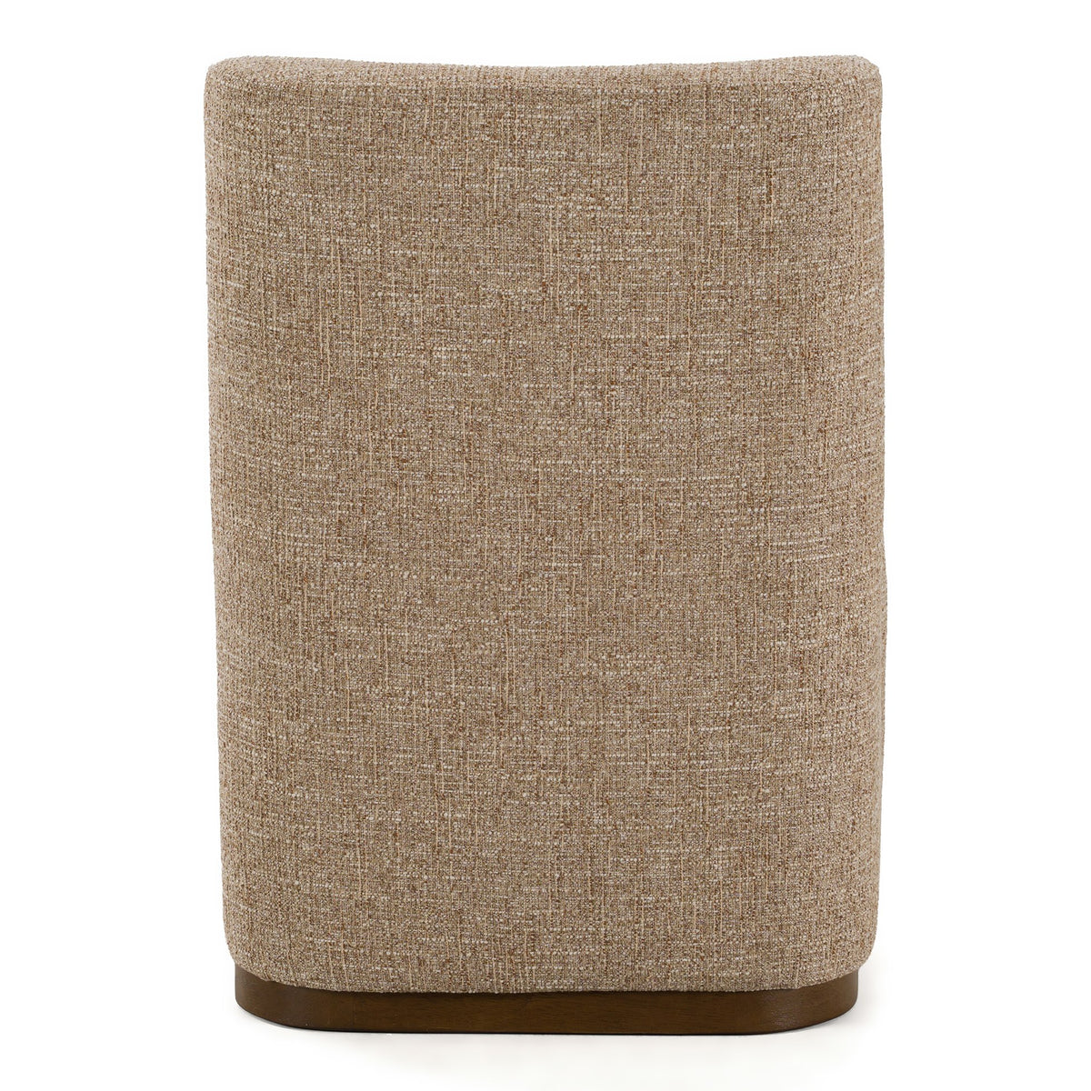 Galloway - Modern Beige Fabric + Walnut Dining Chair w/Casters (Set of 2) by VIG Furniture - View 4