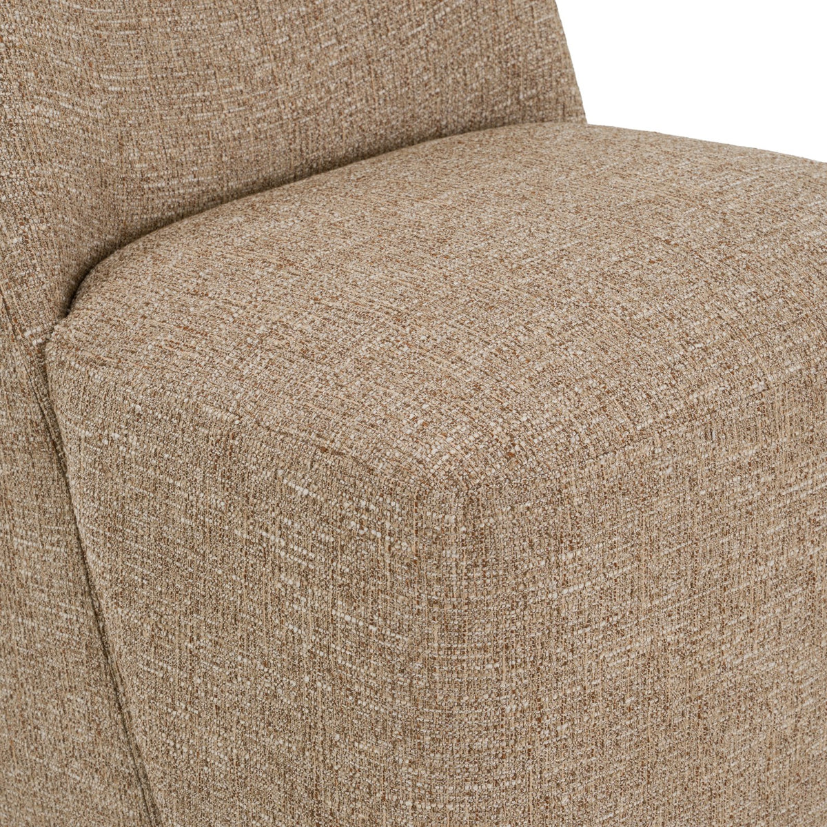 Galloway - Modern Beige Fabric + Walnut Dining Chair w/Casters (Set of 2) by VIG Furniture - View 5