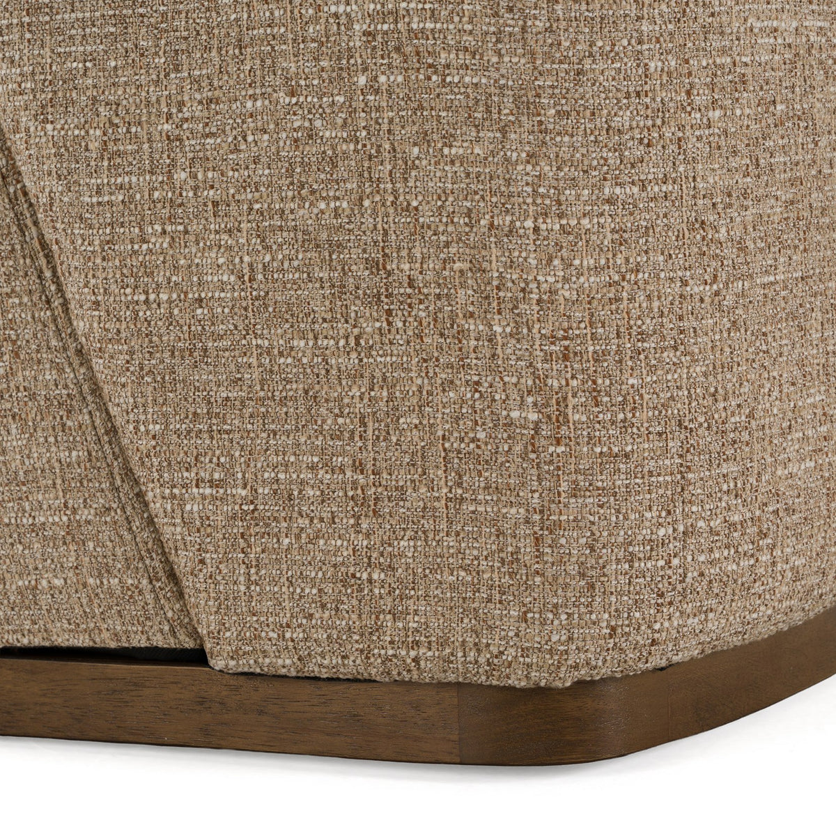 Galloway - Modern Beige Fabric + Walnut Dining Chair w/Casters (Set of 2) by VIG Furniture - View 6