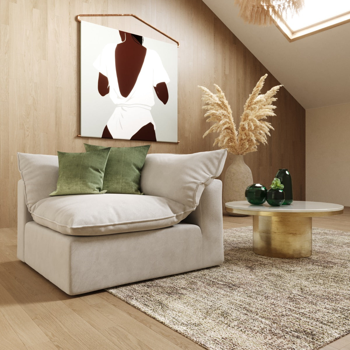 Garman - Modern Light Grey Corner by VIG Furniture - View 1