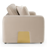 Gaston - Modern Beige Velvet Sofa by VIG Furniture - View 3
