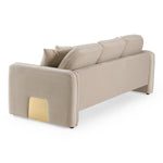 Gaston - Modern Beige Velvet Sofa by VIG Furniture - View 8