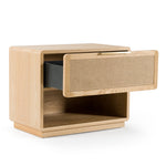 Gavin - Modern Natural Ash + Rattan Nightstand by VIG Furniture - View 12