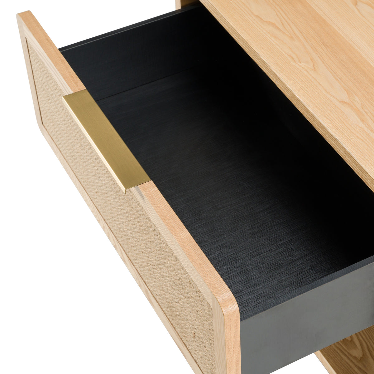 Gavin - Modern Natural Ash + Rattan Nightstand by VIG Furniture - View 9